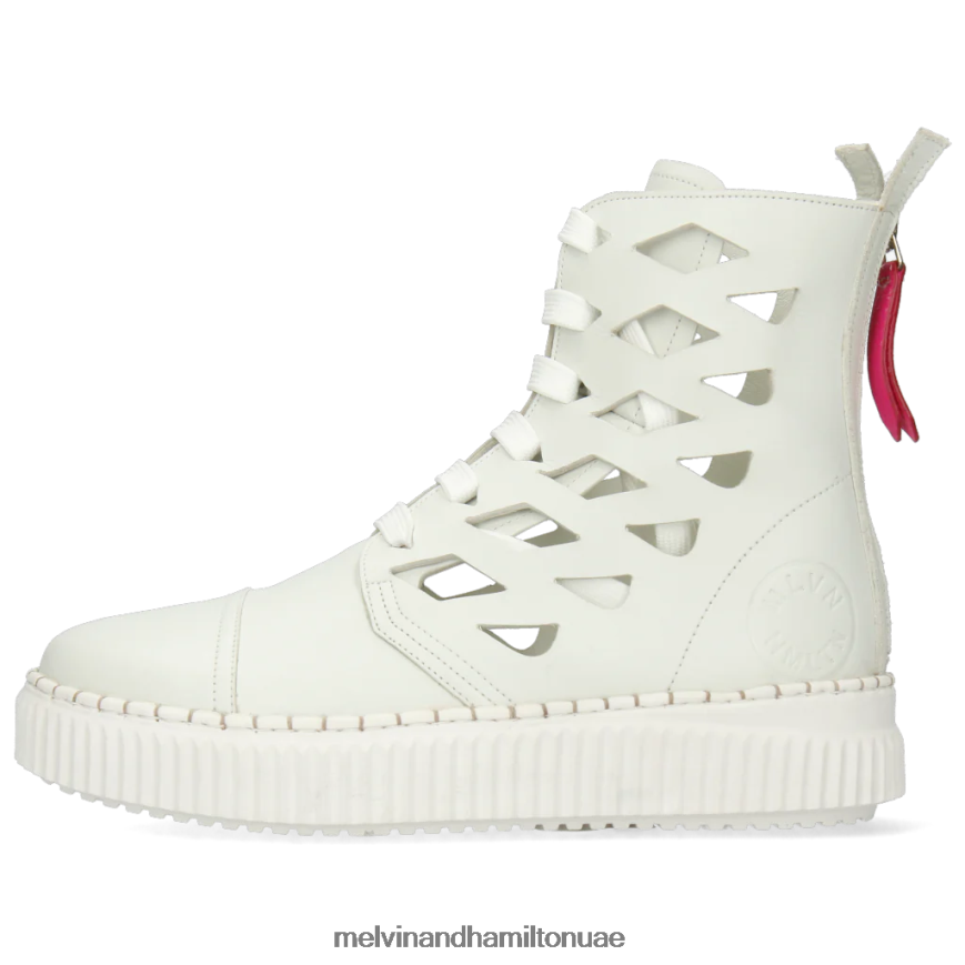 نوري 1 أبيض Melvin & Hamilton نحيف جزمة الكاحل 42XF2X1000