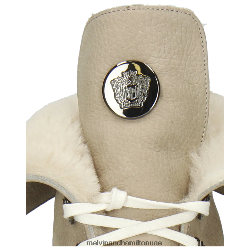 غريتا 1 اللون البيج Melvin & Hamilton نحيف جزمة الكاحل 42XF2X1039