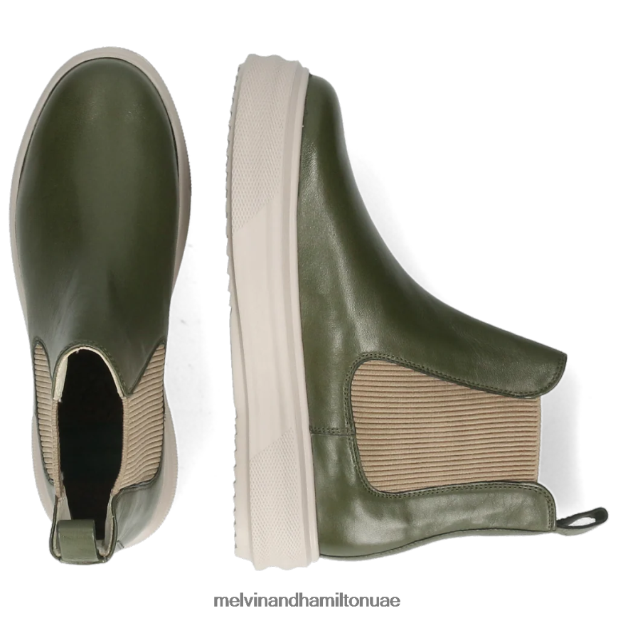 فاي 1 أخضر Melvin & Hamilton نحيف جزمة الكاحل 42XF2X1074