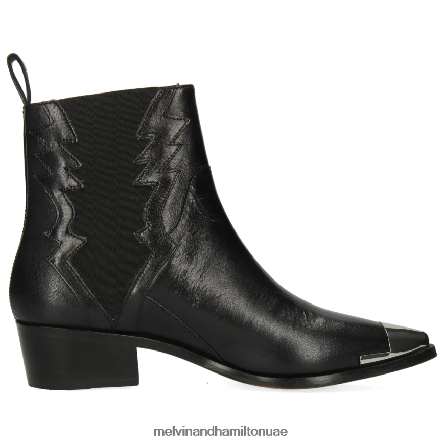 1 مايو أسود Melvin & Hamilton نحيف جزمة الكاحل 42XF2X1133