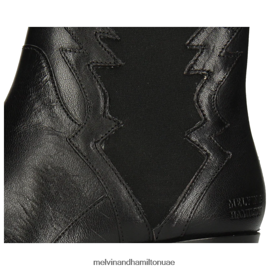 1 مايو أسود Melvin & Hamilton نحيف جزمة الكاحل 42XF2X1133