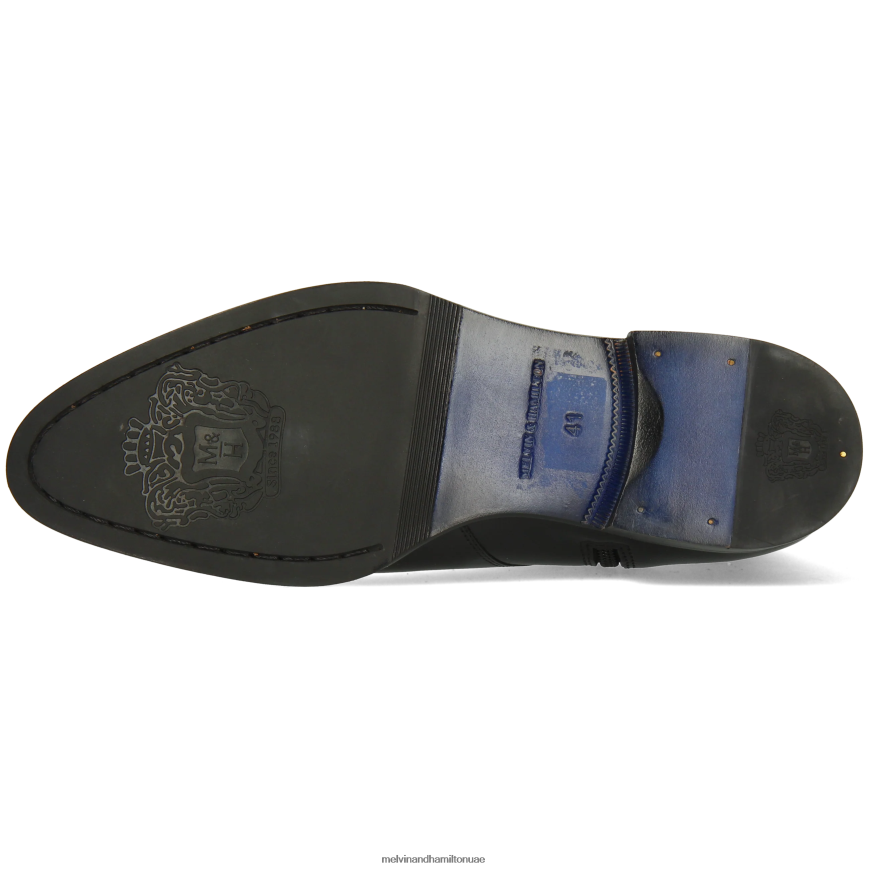 كين 1 أسود Melvin & Hamilton رجال جزمة الكاحل 42XF2X125