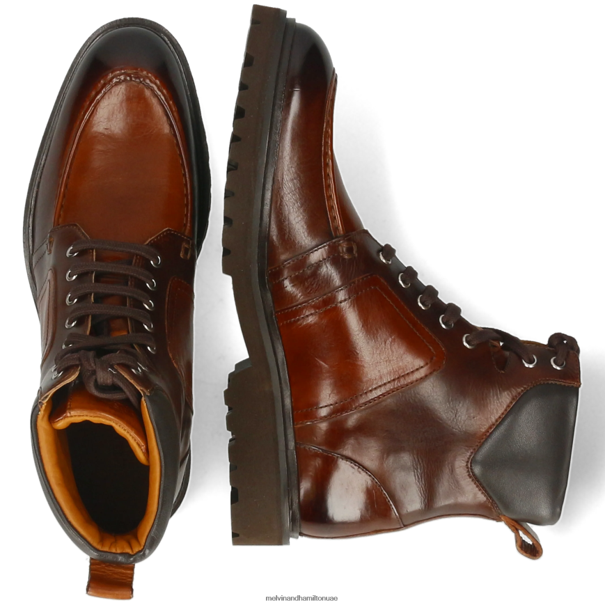 جورج 1 بني Melvin & Hamilton رجال جزمة الكاحل 42XF2X18