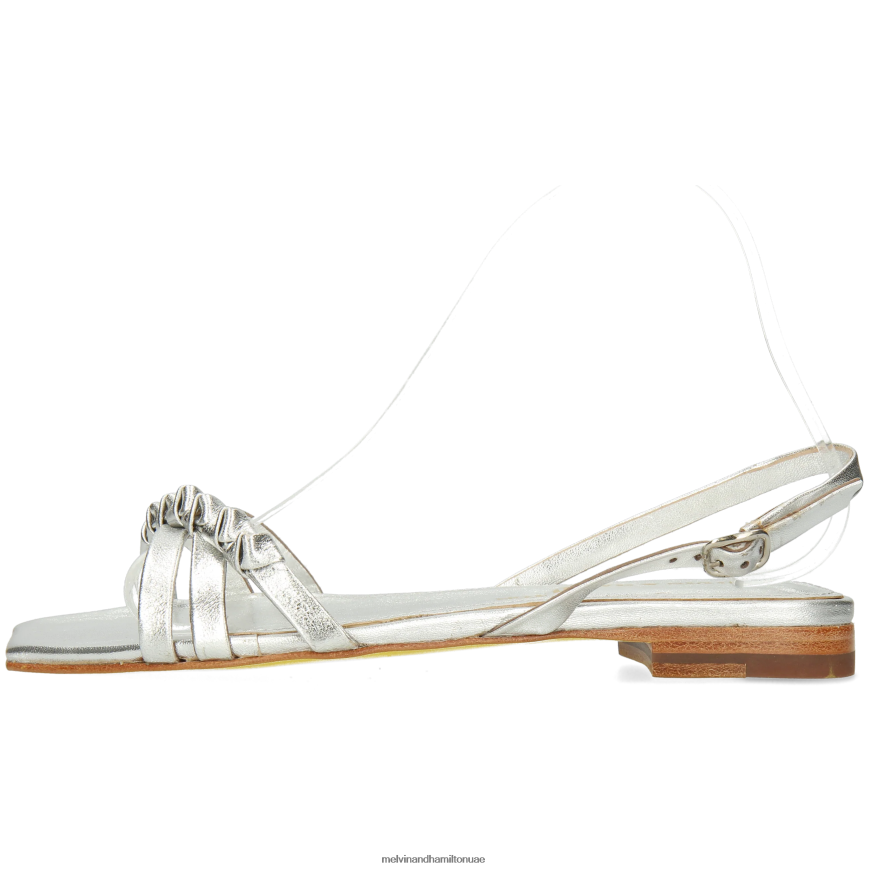 بروك 1 فضة Melvin & Hamilton نحيف صنادل 42XF2X1924