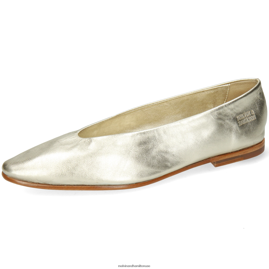 ميرا 1 ذهب Melvin & Hamilton نحيف مضخات الباليه 42XF2X1969