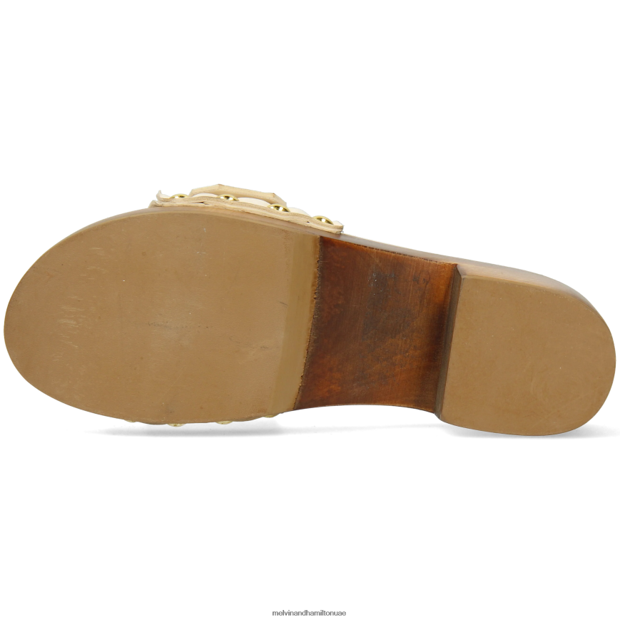 ليلى 1 اللون البيج Melvin & Hamilton نحيف قباقيب 42XF2X1988