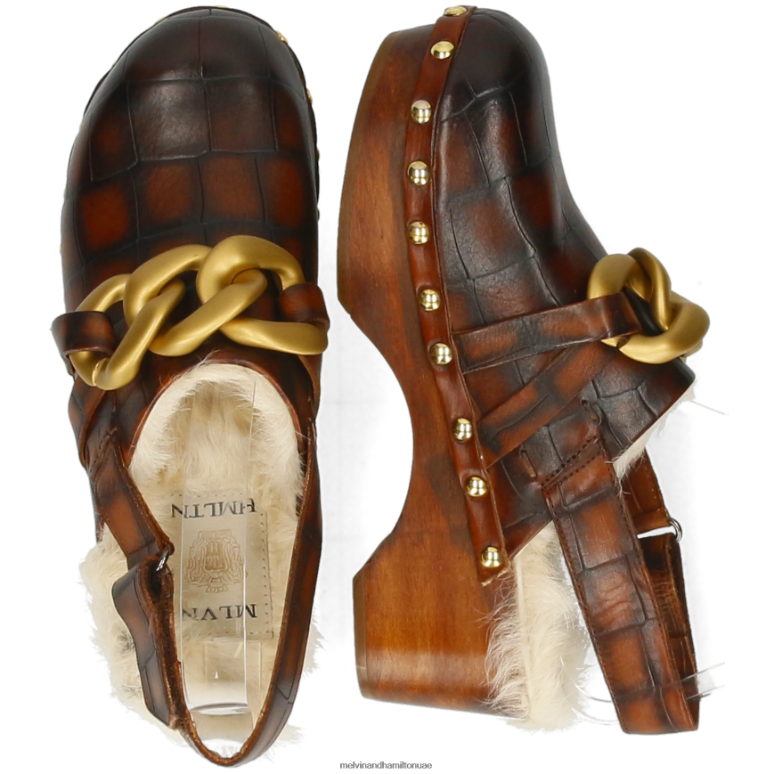 النباتات 1 بني Melvin & Hamilton نحيف قباقيب 42XF2X1990