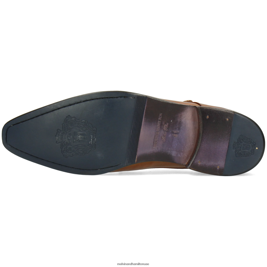 لانس 1 بني Melvin & Hamilton رجال أحذية الراهب 42XF2X351