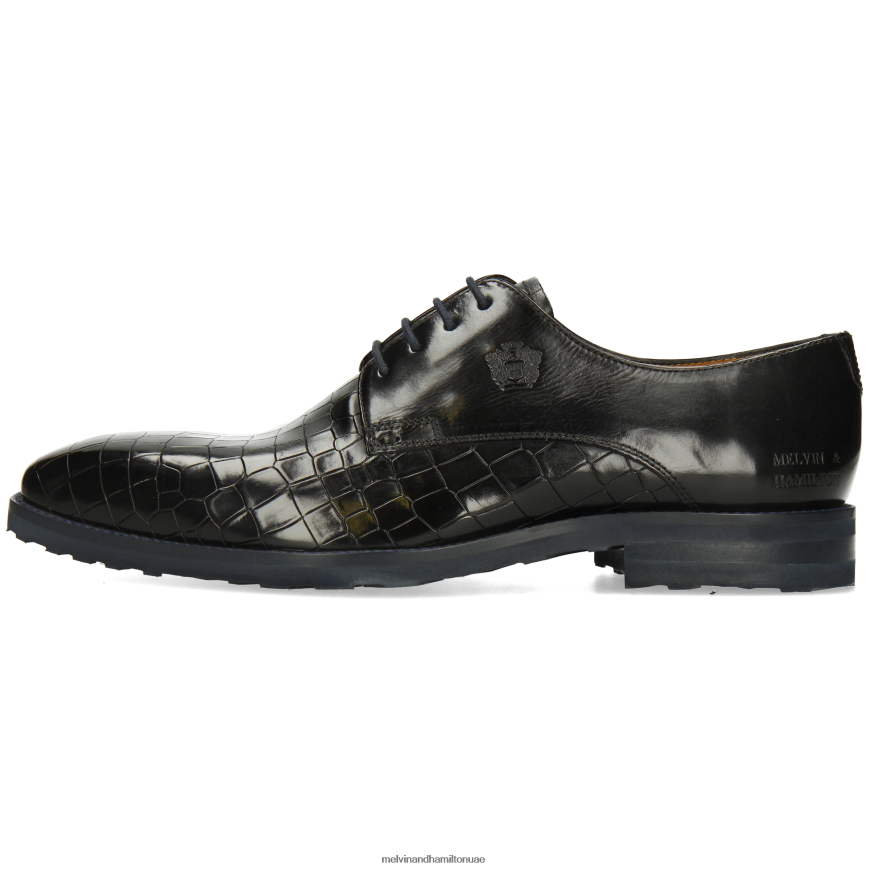 فلين 1 أسود Melvin & Hamilton رجال أحذية ديربي 42XF2X377