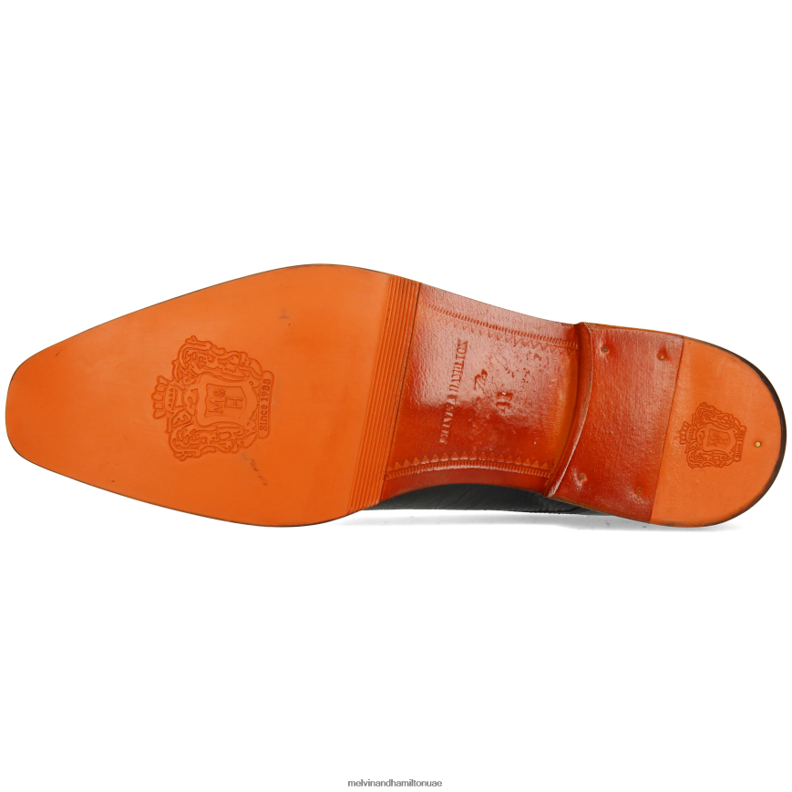 مارتن 1 أزرق Melvin & Hamilton رجال أحذية ديربي 42XF2X378