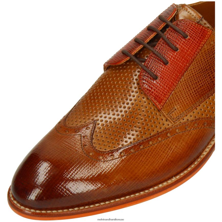 بوبي 1 البني الفاتح Melvin & Hamilton رجال أحذية ديربي 42XF2X395