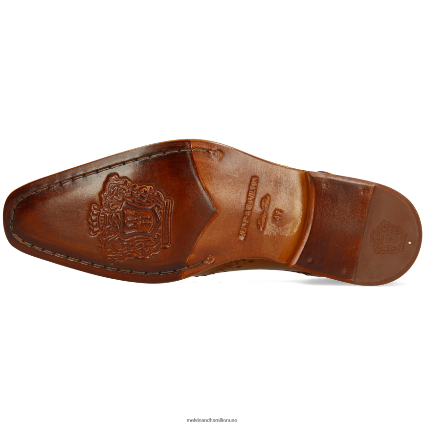 كلارك 1 بني Melvin & Hamilton رجال أحذية ديربي 42XF2X408