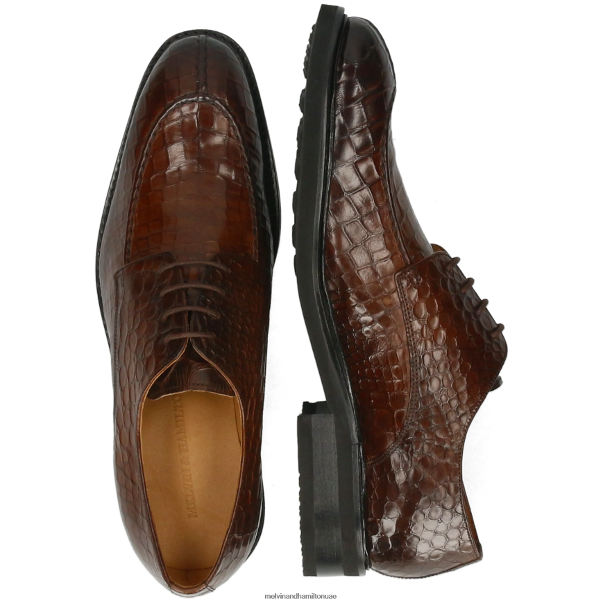 باركر 1 بني Melvin & Hamilton رجال أحذية ديربي 42XF2X413