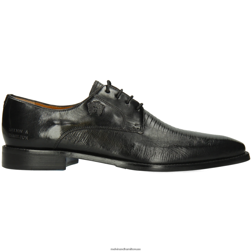 مارتن 1 أسود Melvin & Hamilton رجال أحذية ديربي 42XF2X465
