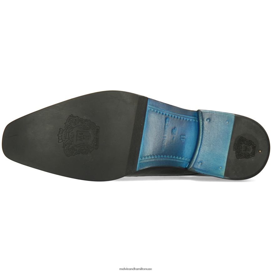 مارتن 1 أسود Melvin & Hamilton رجال أحذية ديربي 42XF2X465