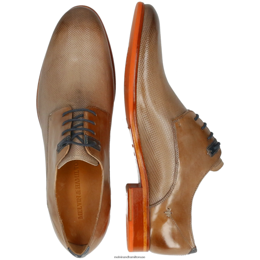 كلينت 1 رمادي Melvin & Hamilton رجال أحذية ديربي 42XF2X467