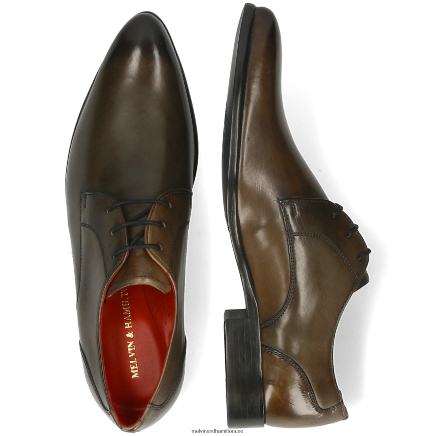 توني 1 الكاكي Melvin & Hamilton رجال أحذية ديربي 42XF2X480