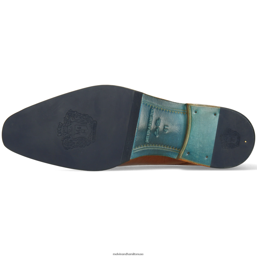 مارتن 1 بني Melvin & Hamilton رجال أحذية ديربي 42XF2X495