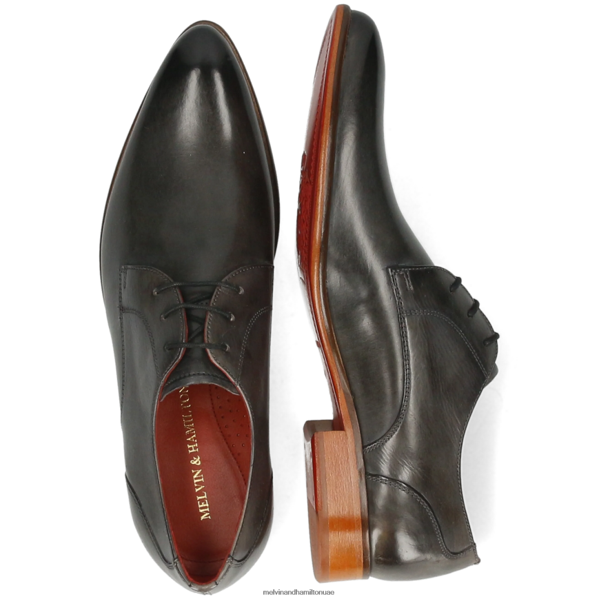 توني 1 رمادي Melvin & Hamilton رجال أحذية ديربي 42XF2X557