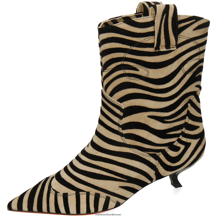 أورورا 1 اللون البيج Melvin & Hamilton نحيف جزمة الكاحل 42XF2X837