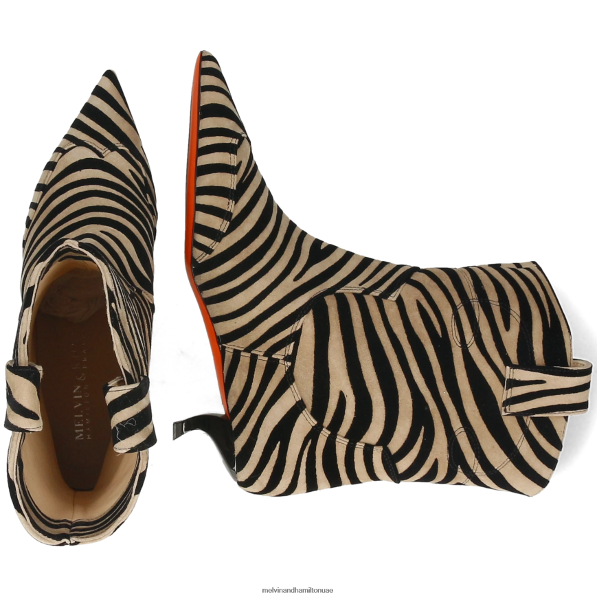 أورورا 1 اللون البيج Melvin & Hamilton نحيف جزمة الكاحل 42XF2X837