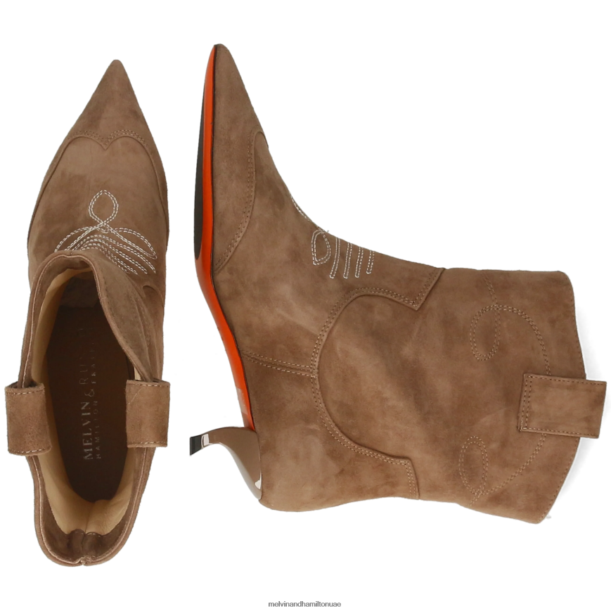 أورورا 1 بني Melvin & Hamilton نحيف جزمة الكاحل 42XF2X840