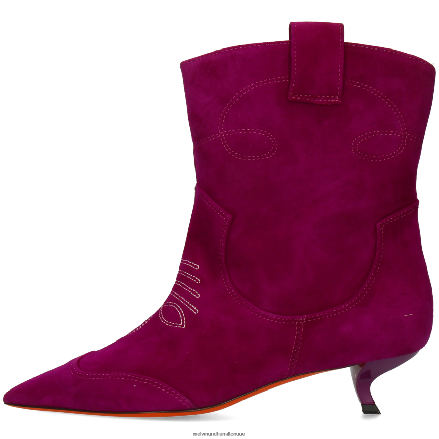 أورورا 1 أرجواني Melvin & Hamilton نحيف جزمة الكاحل 42XF2X841