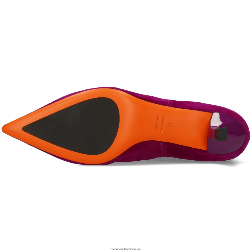 أورورا 1 أرجواني Melvin & Hamilton نحيف جزمة الكاحل 42XF2X841