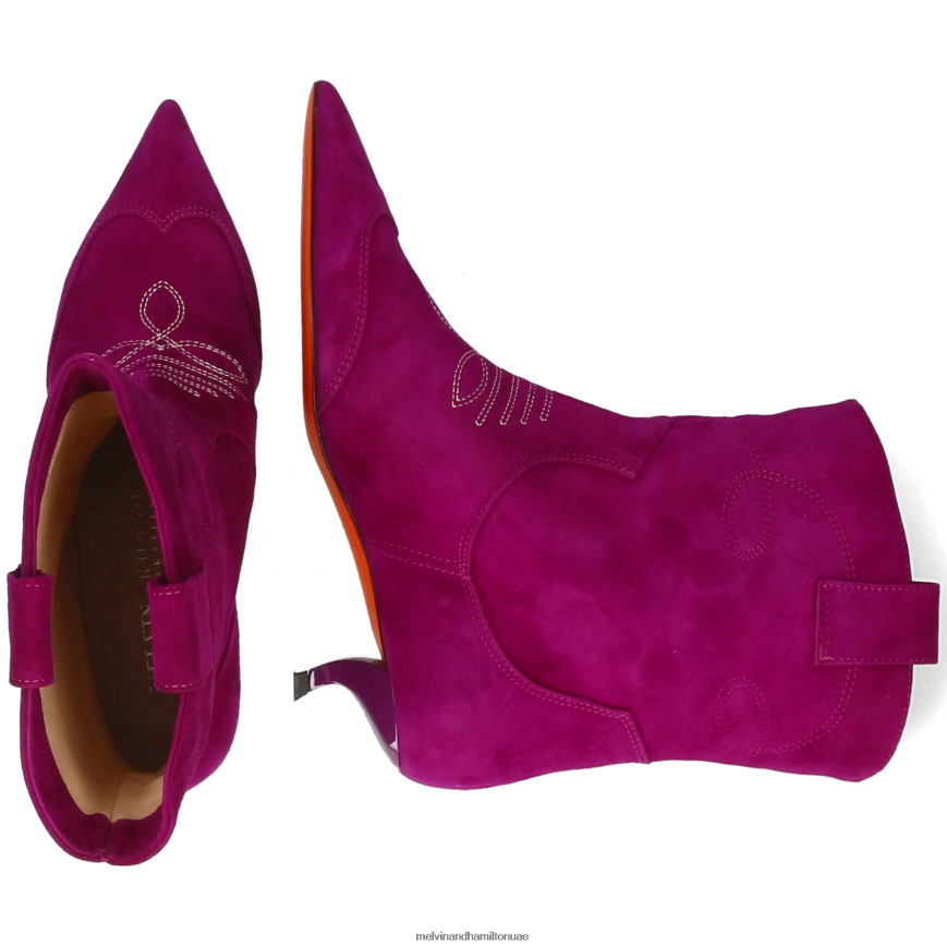 أورورا 1 أرجواني Melvin & Hamilton نحيف جزمة الكاحل 42XF2X841