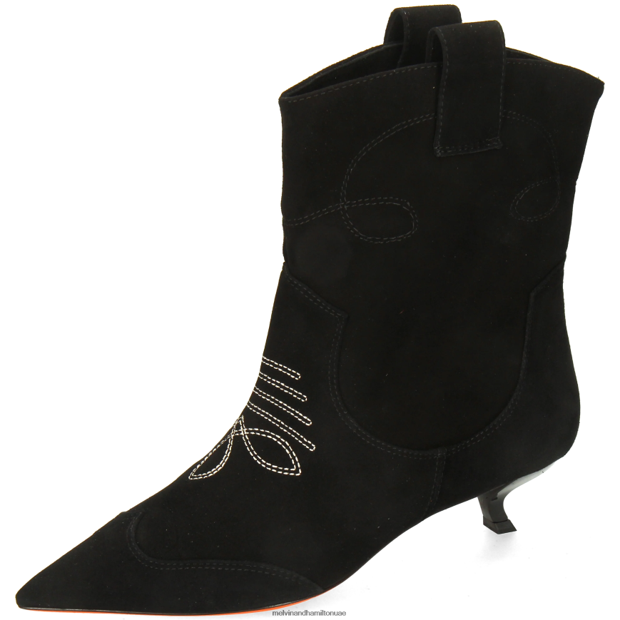 أورورا 1 أسود Melvin & Hamilton نحيف جزمة الكاحل 42XF2X843