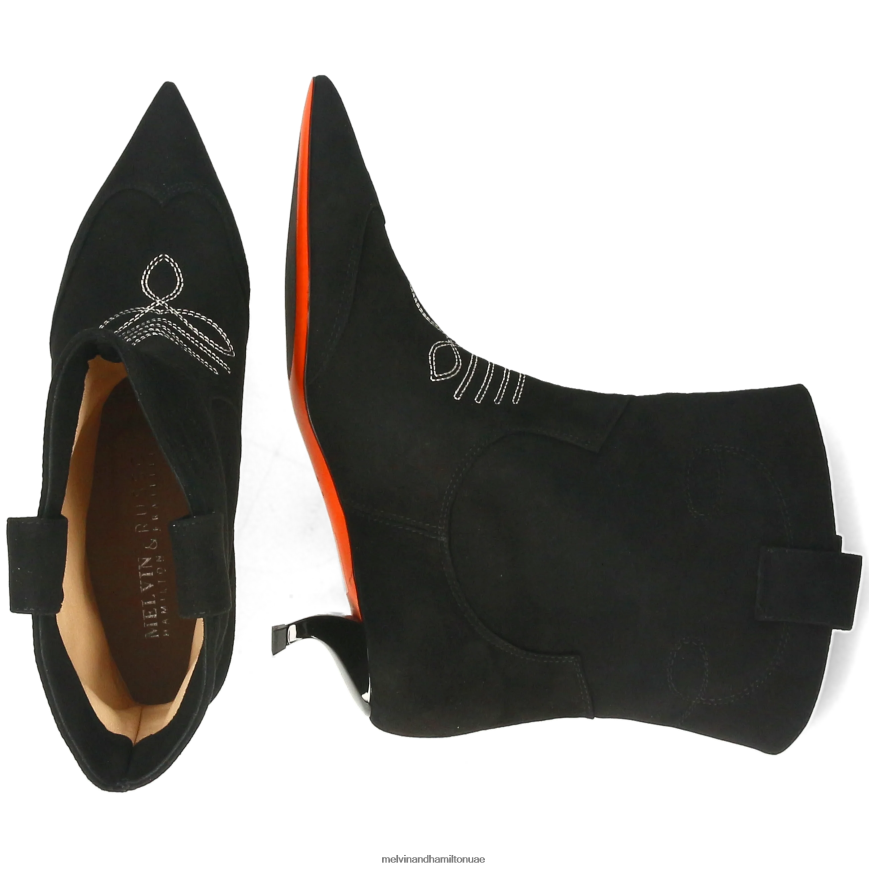 أورورا 1 أسود Melvin & Hamilton نحيف جزمة الكاحل 42XF2X843