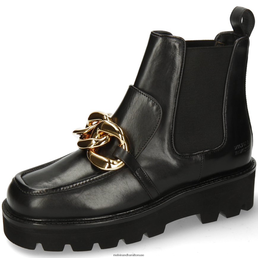 كاسي 1 أسود Melvin & Hamilton نحيف جزمة الكاحل 42XF2X866