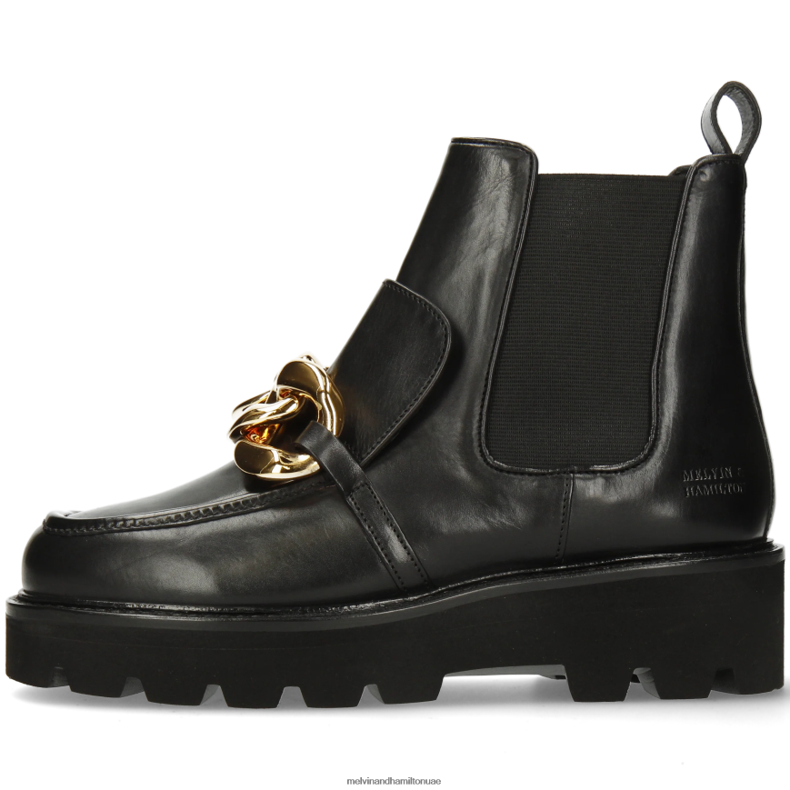 كاسي 1 أسود Melvin & Hamilton نحيف جزمة الكاحل 42XF2X866