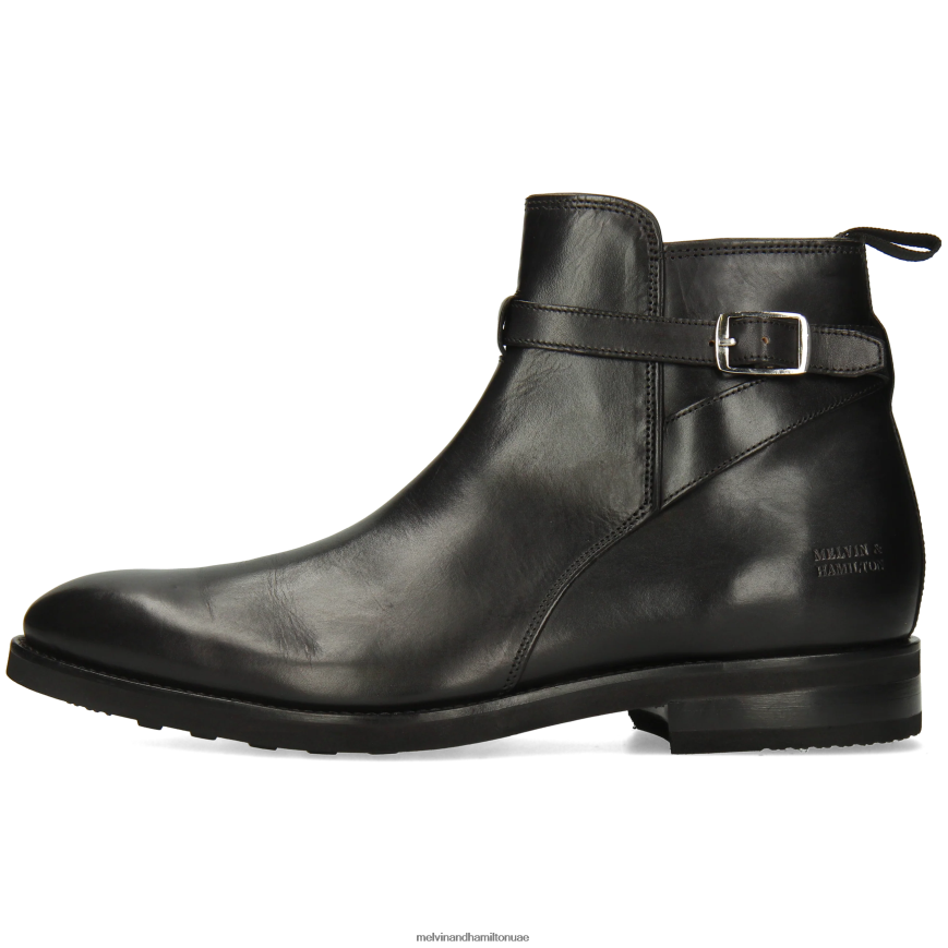 كين 1 أسود Melvin & Hamilton رجال جزمة الكاحل 42XF2X91