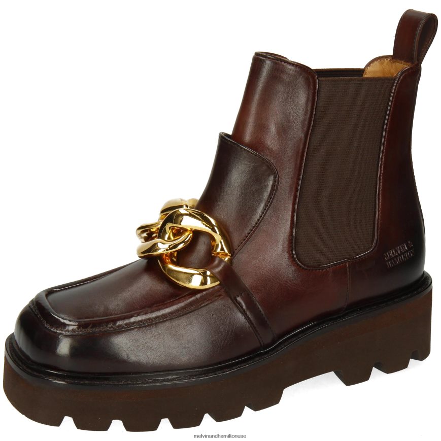 كاسي 1 بني Melvin & Hamilton نحيف جزمة الكاحل 42XF2X921