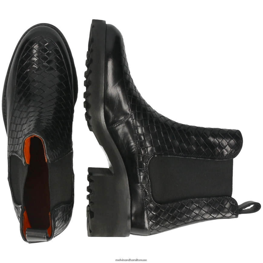 أبيجيل 1 أسود Melvin & Hamilton نحيف جزمة الكاحل 42XF2X924