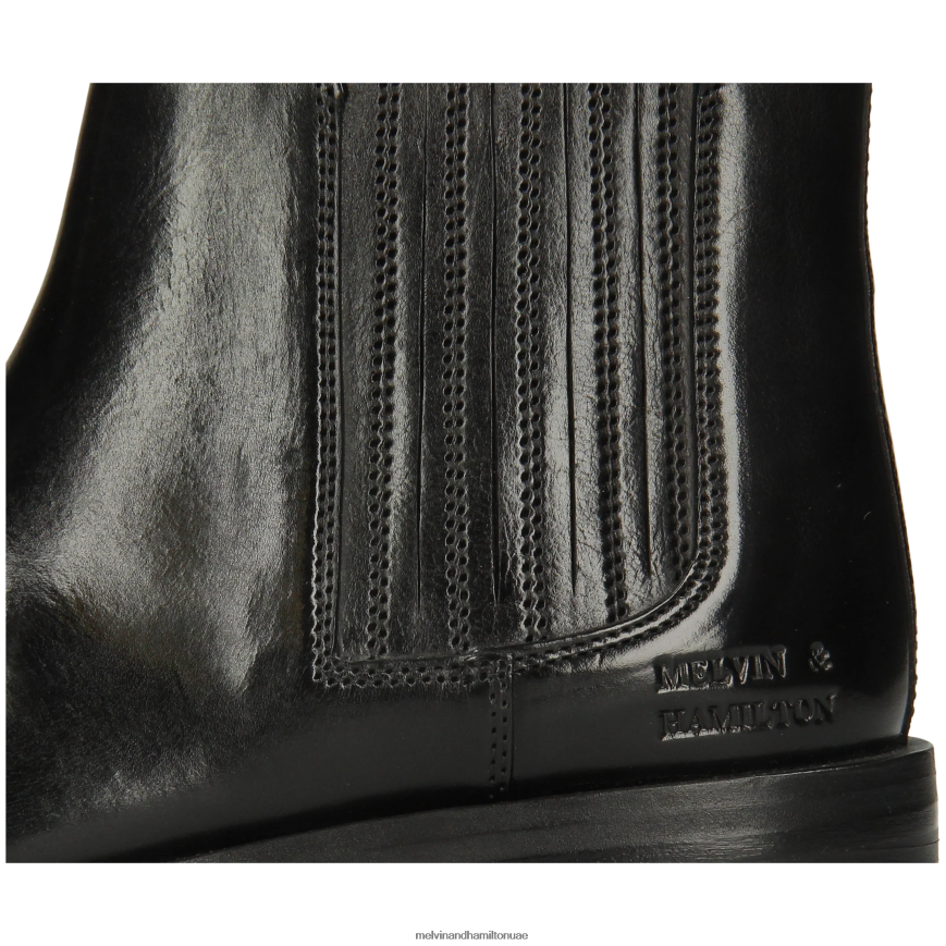 بيلا 1 أسود Melvin & Hamilton نحيف جزمة الكاحل 42XF2X957
