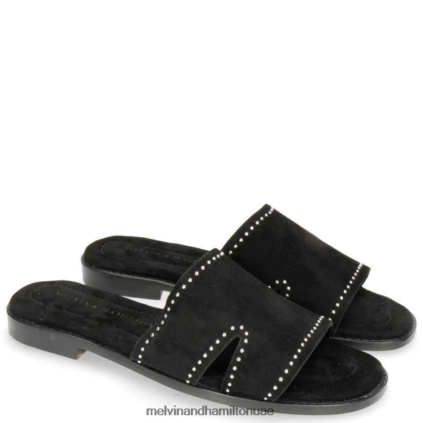 إلودي 20 أسود Melvin & Hamilton نحيف البغال 42XF2X1701