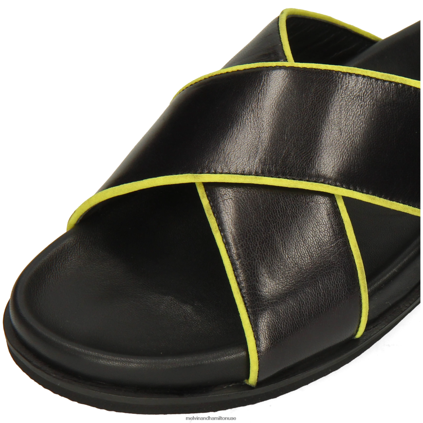 روبرت 21 أسود Melvin & Hamilton رجال صنادل 42XF2X750