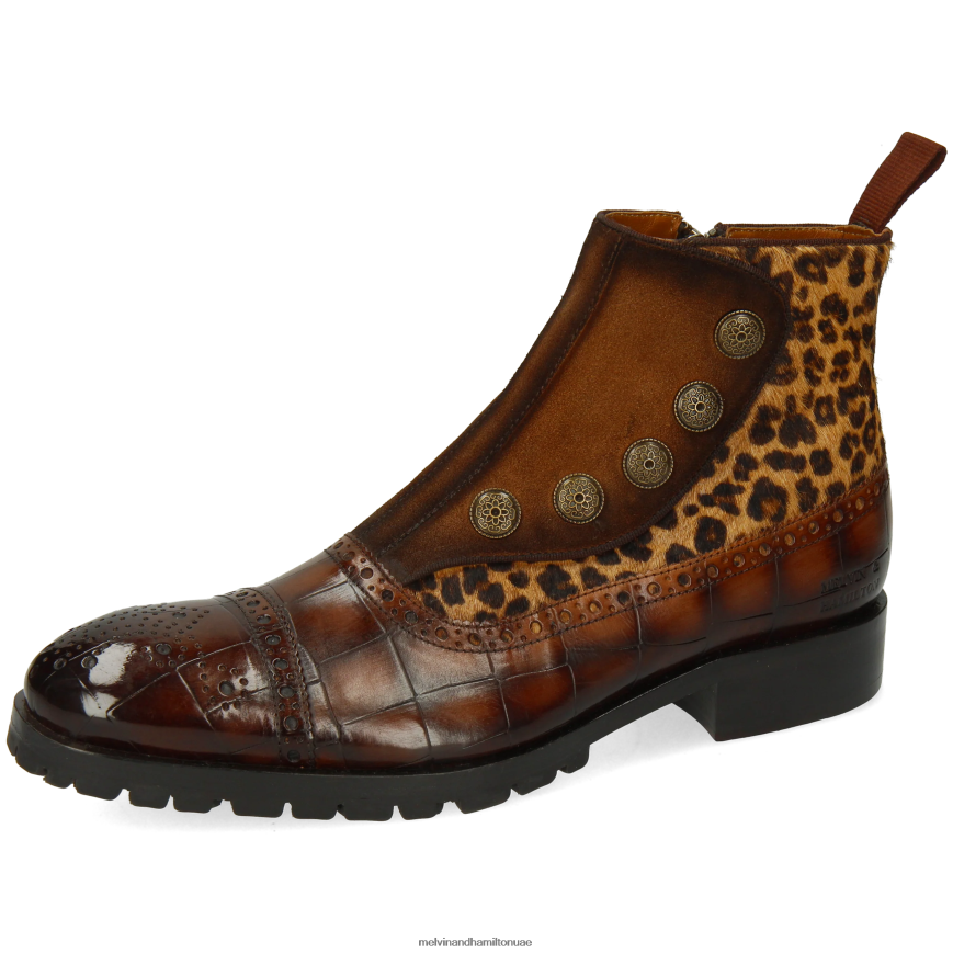 باتريك 22 بني Melvin & Hamilton رجال جزمة الكاحل 42XF2X92