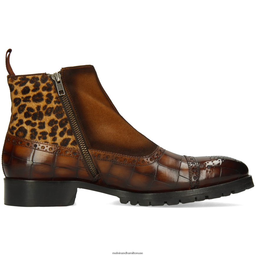 باتريك 22 بني Melvin & Hamilton رجال جزمة الكاحل 42XF2X92