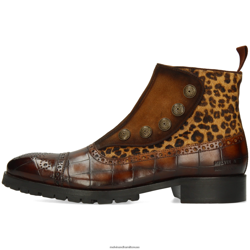 باتريك 22 بني Melvin & Hamilton رجال جزمة الكاحل 42XF2X92
