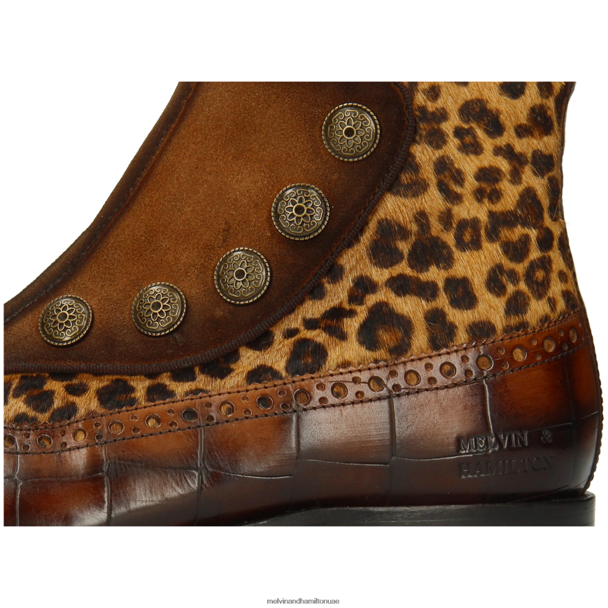 باتريك 22 بني Melvin & Hamilton رجال جزمة الكاحل 42XF2X92