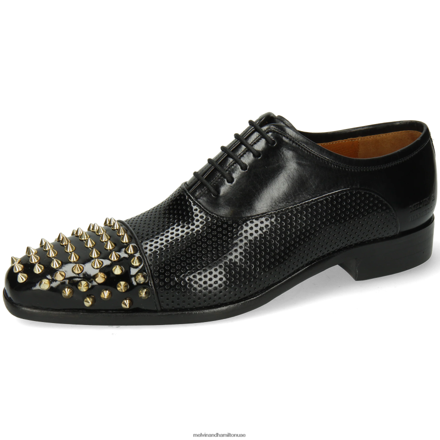 لانس 23 أسود Melvin & Hamilton رجال أحذية أكسفورد 42XF2X151