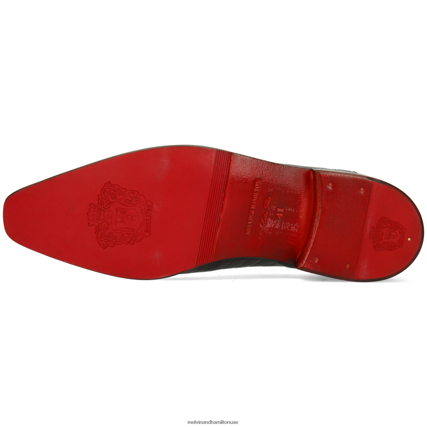 لانس 23 أسود Melvin & Hamilton رجال أحذية أكسفورد 42XF2X152