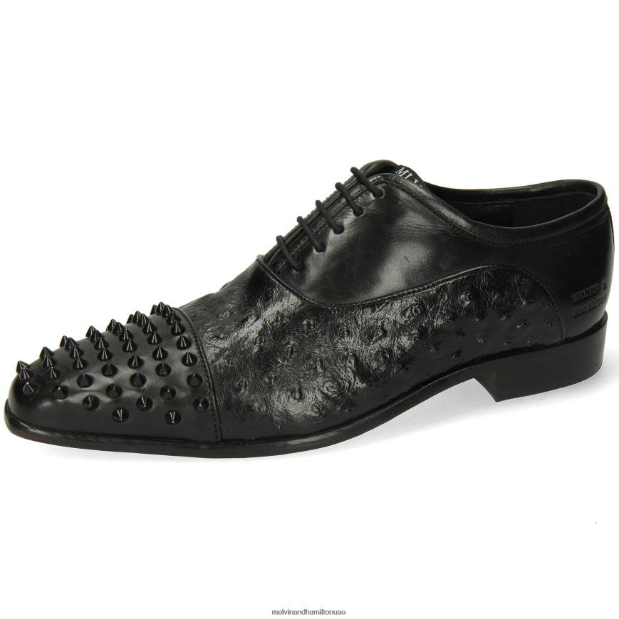 لانس 23 أسود Melvin & Hamilton رجال أحذية أكسفورد 42XF2X165