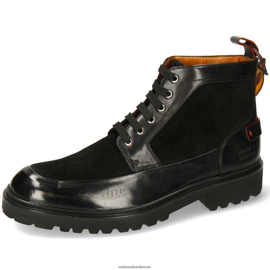 بيرس 23 أسود Melvin & Hamilton رجال جزمة الكاحل 42XF2X41