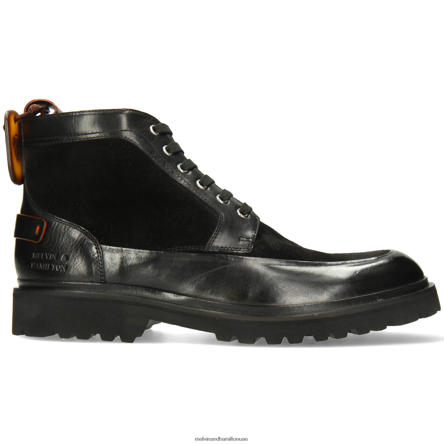 بيرس 23 أسود Melvin & Hamilton رجال جزمة الكاحل 42XF2X41