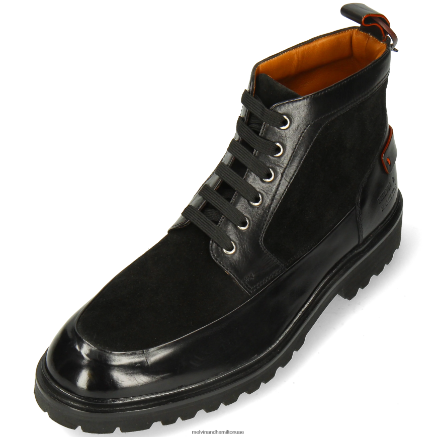 بيرس 23 أسود Melvin & Hamilton رجال جزمة الكاحل 42XF2X41