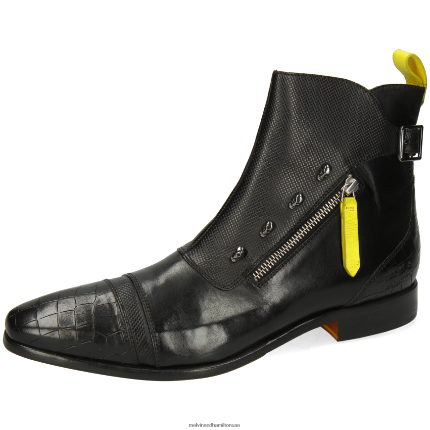 الفيس 25 أسود Melvin & Hamilton رجال جزمة الكاحل 42XF2X1